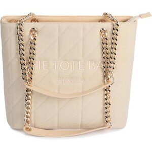 Women's Beige-Suede PU Leather Sophisticated Elegant, Retro Style Tote Bag